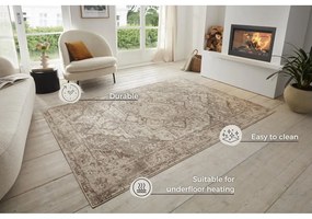 Beżowo-kremowy dywan 80x120 cm Terrain Designer Sand – Hanse Home