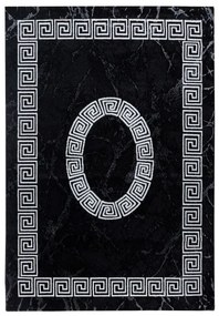 Dywan klasyczny Plus Ornament czarno-kremowy 80 cm x 150 cm