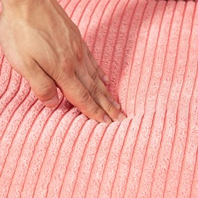 HOMCOM Sofa 2-osobowa, elegancki design skandynawski, solidna rama drewniana, do 150 kg, 117 x 56,5 x 77 cm, Różowa