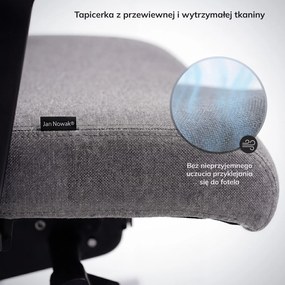 Fotel biurowy ergonomiczny szary VECTOR