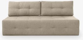 Sofa z Funkcją Spania MORANA Beżowa Nowoczesna