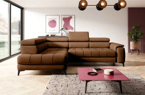 Narożnik CHIVAS L Lewostronny z Elektryczną regulacją siedziska wolnostojący tkanina Element 07 WERSAL