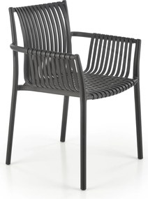 Sztaplowane krzesło ogrodowe z podłokietnikami K492