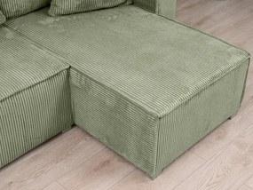 Rozkładana narożna sofa SMART COSARO miętowa, dwustronna + 2 poduszki GRATIS