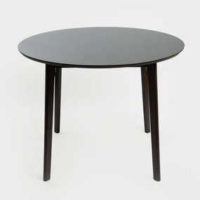 Okrągły stół jadalniany Malti, 100 cm, ciemnobrązowy