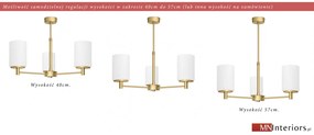 Złoty żyrandol KR-S3AR