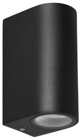 Czarny metalowy kinkiet ogrodowy - D171 L5-H31