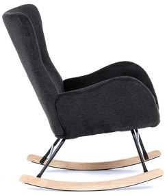 Fotel bujany BK2, czarny
