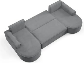 Narożnik MOLLY XL wolnostojący układ U z funkcją spania w tkaninie Curio 97 DomoHome