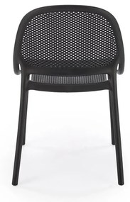 Krzesło K532 czarne z tworzywa PVC HALMAR