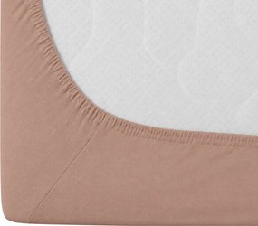 PrzytulneMieszkanie.pl Prześcieradło jersey staroróżowe 90 x 200 cm