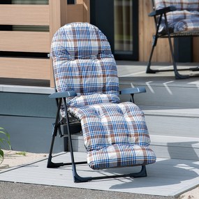 Fotel ogrodowy z podnóżkiem Samar Plus B003-04BB PATIO