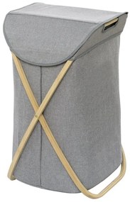 Kosz na pranie BAHARI, torba z poliestru i bawełny na składanym stelażu - 79 l, 68 x 46 x 40 cm, WENKO