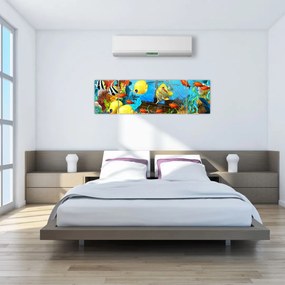 Obraz - Kolorowa rafa koralowa (170x50 cm)