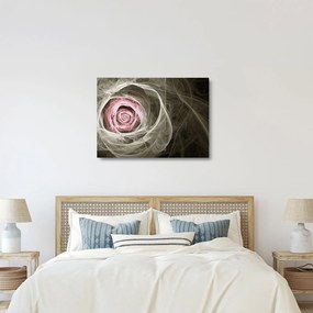 Obraz na szkle - Abstrakcyjny róż jasnoróżowy (70x50 cm)