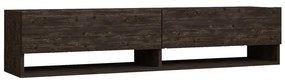 Antracytowa szafka pod TV 141x31x30 cm Arges – Kalune Design