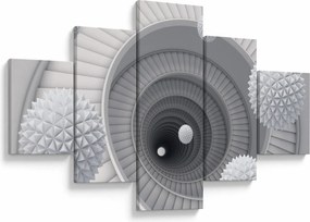 Obraz abstrakcji 3D (125x70 cm)