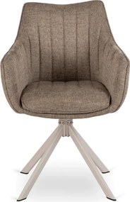 Zestaw Stół Rozkładany VERONA 160-240 cm Biały Marmur/Kaszmir i 4 Krzesła ASPEN 2 Beżowe