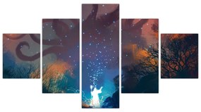 Obraz - Czarujący czarodziej (125x70 cm)