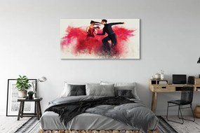 Duży obraz na płótnie Taniec w Czerwonym Dymie