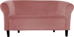 Sofa Milo tkanina Welur wygodna sofa tapicerowana do salonu i poczekalni : Kolor nogi - Venge, Kolor tkaniny - VELVET - MG58, Typ tkaniny - Velvet, Wysokość nogi - 15 cm