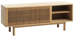 Szafka pod TV w dekorze dębu w naturalnym kolorze 143x55 cm Tiber – Unique Furniture