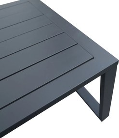 Zestaw mebli ogrodowych antracyt tarasowy 4 el. aluminiowych sofa, kanapa