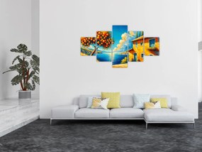 Obraz - Dom z pomarańczami II. (125x70 cm)