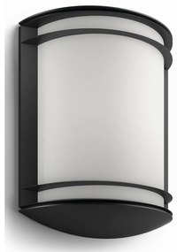 LED Philips 17320/30/P3 Kinkiet zewnętrzny  Antylopa 28 cm, czarny