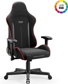Fotel gamingowy LED RGB czarny Diablo X-Starter