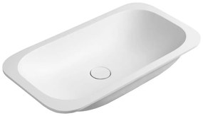 Sapho - Umywalka wpuszczana ROCKSTONE 67x35,5 cm matowa biała