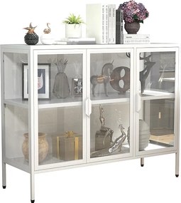 Stalowa szklana obudowa boczna Floka L