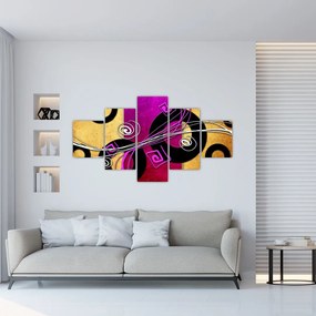 Obraz abstrakcji (125x70 cm)
