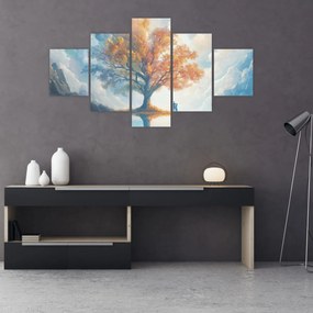 Obraz – Drzewo życia i miłości (125x70 cm)