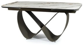 STÓŁ INFINITY CERAMIC BIAŁY AMBER BIANCO/MIEDZIANY 160(240)X95 SIGNAL