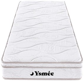 Materac ze sprężynami 3-strefowy z pamięcią kształtu WOLKENTANZ marki YSMÉE - 90 × 200 cm