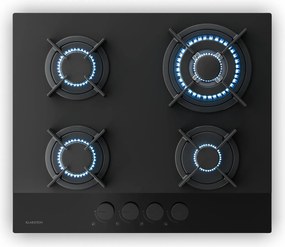 Klarstein Velaire 60cm Płyta gazowa 4 palniki Czarny