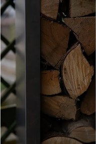 Stora Drewutnia ogrodowa 180 x 120 x 40 cm, corten CORGARDEN 1035