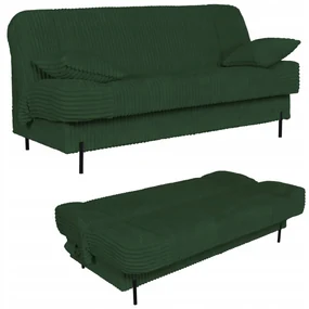 Kanapa sofa Sara rozkładana wersalka do spania Rene Family meble zielona