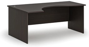 Ergonomiczne biurko PRIMO WOOD, 180x120 cm, lewe, wenge