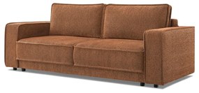 Pomarańczowobrązowa sofa rozkładana Emile – Bobochic Paris