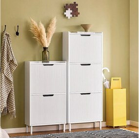 Szafka na buty z 3 klapami FSR177-H-W