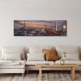 Obraz - Zachód słońca nad Berlinem (170x50 cm)