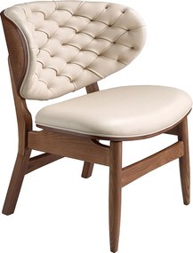 Fotel ze skóry ekologicznej w kolorze piasku i orzecha włoskiego 5141 ANGEL CERDA