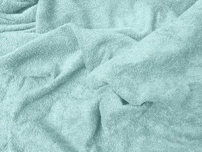 PrzytulneMieszkanie.pl Prześcieradło frotte miętowe 90 x 200 cm