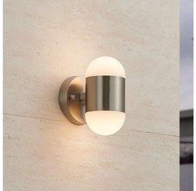 Eglo 75392 - Zewnętrzny kinkiet LED MEROLA 2xLED/3,7W/230V IP44 chrom matowy