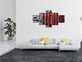Obraz - Budki telefoniczne w Londynie (125x70 cm)