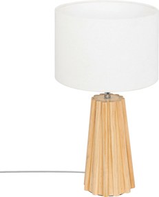 Lampka nocna ADONA na drewnianej nodze, wys. 53 cm