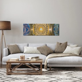 Obraz sufitu kościoła w Sienie (z zegarem) (90x30 cm)