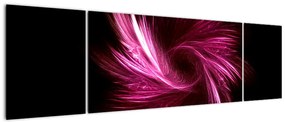 Obraz - różowa abstrakcja (170x50 cm)